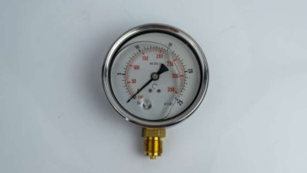 Манометр 100R25.MGE GLYC.P.G.SS. CASE D:100 0/25 BAR+PSI 1/2"BSPP BOTTOM