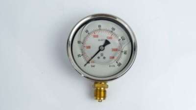 Манометр 100R160.MGE GLYC.P.G.SS. CASE D:100 0/160 BAR+PSI 1/2"BSPP BOTTOM