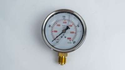 Манометр 100R400.MGE GLYC.P.G.SS. CASE D:100 0/400 BAR+PSI 1/2"BSPP BOTTOM