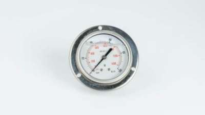 Манометр 63F100.MGE GLYC.P.G.SS. CASE D:63 0/100 BAR+PSI 1/4"BSPP BACK+FLANGE