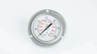 Манометр 63F600.MGE GLYC.P.G.SS. CASE D:63 0/600 BAR+PSI 1/4"BSPP BACK+FLANGE