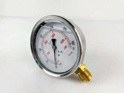 Манометр 100R315.MGE GLYC.P.G.SS. CASE D:100 0/400 BAR+PSI 1/2"BSPP BOTTOM