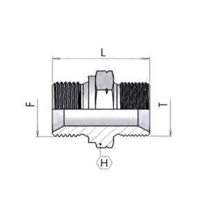 Адаптер BSP – METR 60° cone, 3/8” – 20×1,5