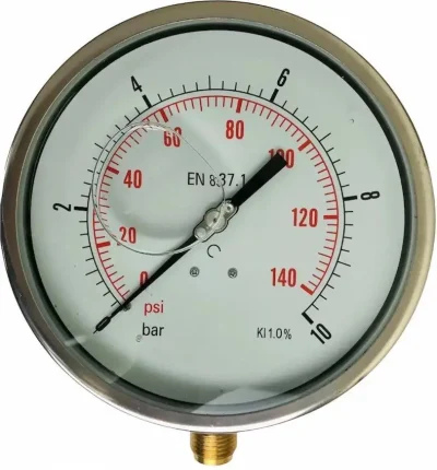 Манометр 150R250/N.303 GLYC.S.ST.P.G. D:150 0/250 BAR ONLY 1/2" BSPT BOTTOM