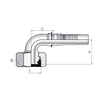 DKOS I-LOCK M36x2 90 dn 25