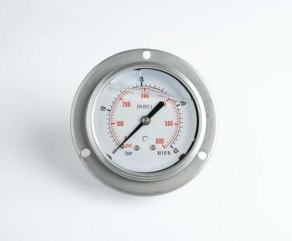 Манометр 63F40.MGE GLYC.P.G.SS. CASE D:63 0/40 BAR+PSI 1/4"BSPP BACK+FLANGE