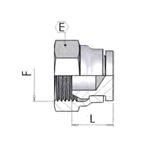 Заглушка накидна гайка BSP 1/4″