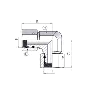 адаптер 90° гайка BSPP – BSPP гайка 1.1/2″