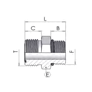 адаптер ORFS 1.3/16″-SAE 1.1/16″