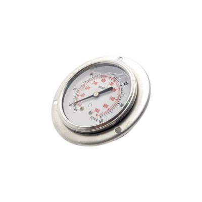 Манометр 100F60.MGE GLYC.P.G.SS CASE D:100 0/60 BAR+PSI 1/2" BSPP BACK+FLANGE