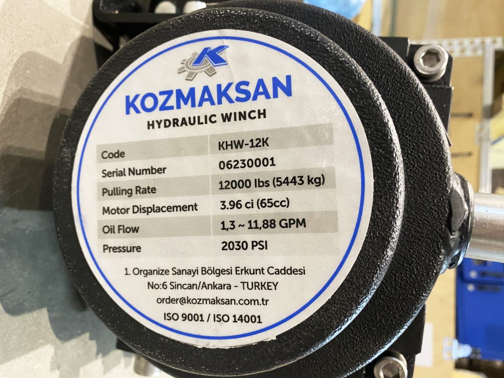 Детальний вигляд механізму гідравлічної лебідки KHW-12K